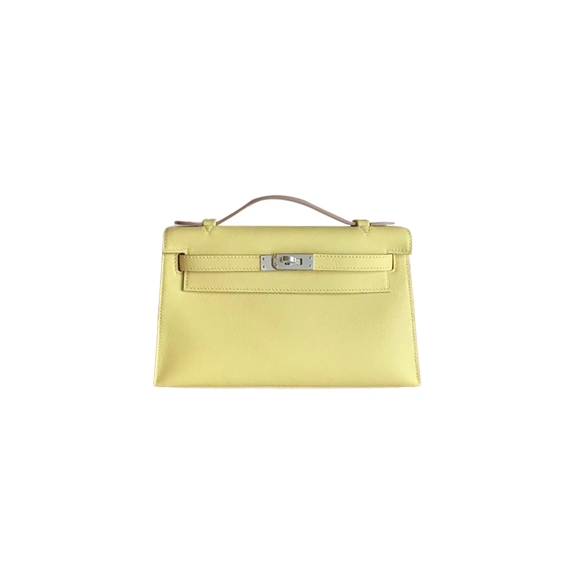 HERMÈS MASTER KELLY POCHETTE SWIFT CHICK YELLOW (22*14*7cm) 